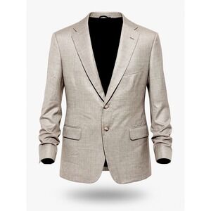 Executive Collection Tom James Khaki USA Tailored Sport Coat Blazer Size 40